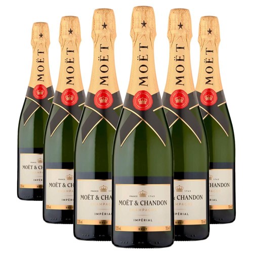 Crate of 6 Moet And Chandon Brut Champagne 75cl